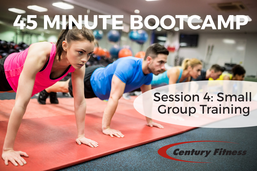 Century Fitness in East Longmeadow MA offers 45 minute bootcamp / small group training sessions
