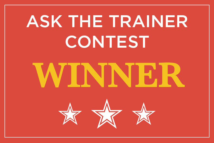 Q & A  –  ASK THE TRAINER CONTEST